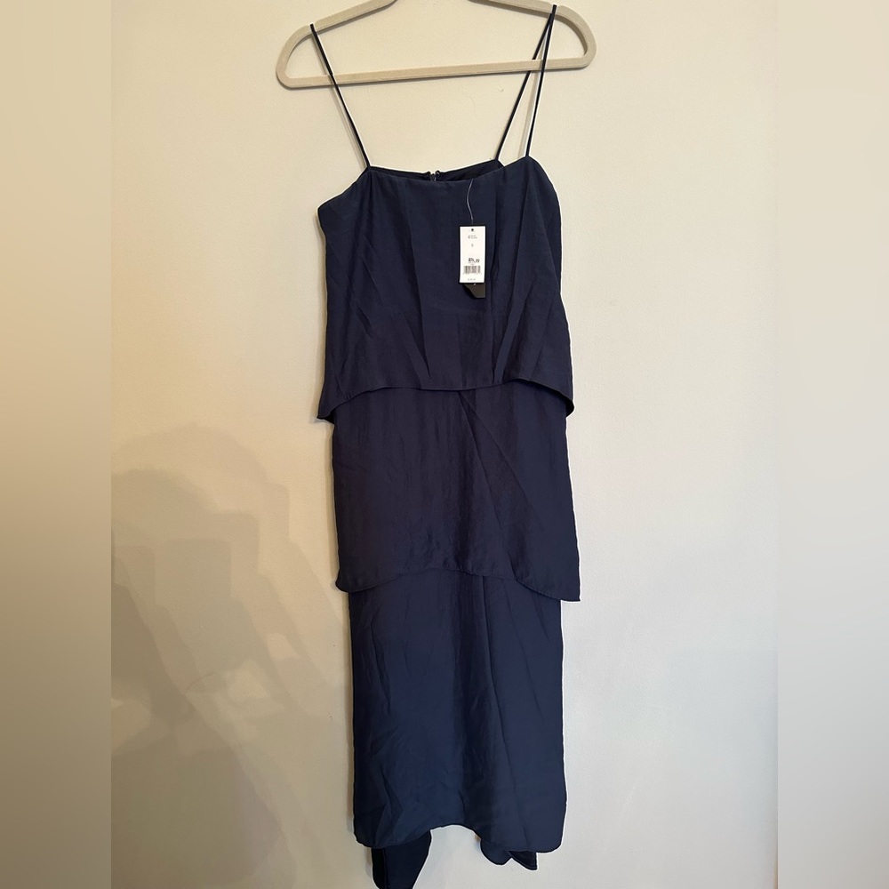 Long navy blue dress Banana Republic